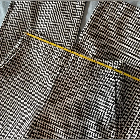 Zara women’s  Monochrome Houndstooth wide leg Pants size xs - Picture 6 of 8